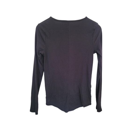 All In Motion Black Twist Front Longsleeve Yoga Top Size Medium - Picture 5 of 5